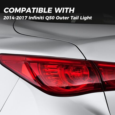 مجموعة مصابيح LED الخلفية متوافقة مع Infiniti Q50 Q50s 2014-2017 المصابيح الخلفية مجموعة المصابيح الخلفية البديلة اليمنى (جانب الركاب) in Kuwait