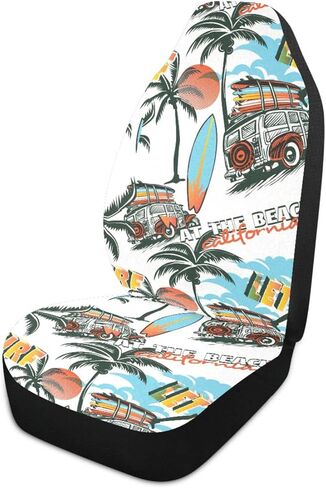 ALAZA Vintage Honey Bee Floral Car Seat Cover, Front Auto Seat Covers Bucket Seats Protector Set of 2 Universal fit Car SUV Truck for Men Women in Saudi Arabia