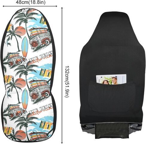 ALAZA Vintage Honey Bee Floral Car Seat Cover, Front Auto Seat Covers Bucket Seats Protector Set of 2 Universal fit Car SUV Truck for Men Women in Saudi Arabia