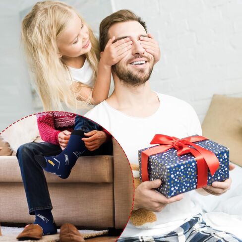 8 أزواج من الجوارب اللحام المبتكرة للرجال والنساء، جوارب طاقم العمل المضحكة لعيد الميلاد وعطلات عيد الميلاد للرجال والنساء والأب والجد in Saudi Arabia