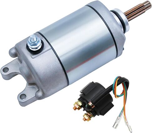 410-54119 Starter Motor and Relay, Replacement for Honda TRX400EX Sportrax 2005-2008, Replacement for Sportrax 400X 2009-2014 Starter Motor and Relay, Replaces 31200-HN1-A41 in Saudi Arabia