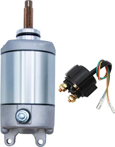 410-54119 Starter Motor and Relay, Replacement for Honda TRX400EX Sportrax 2005-2008, Replacement for Sportrax 400X 2009-2014 Starter Motor and Relay, Replaces 31200-HN1-A41 in Saudi Arabia