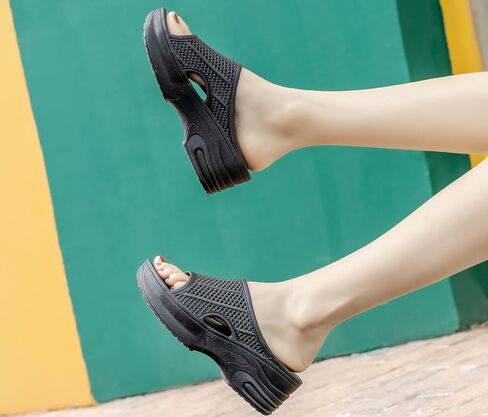 Women's EVA Wedge Sandals - Open-Toe Slip-On Platform Heels with Rubber Sole, Stylish & Comfortable Summer Slippers in Saudi Arabia