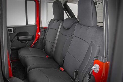 Rough Country Neoprene Seat Covers for Jeep Wrangler Unlimited 4-Door (2011-2012) - Waterproof & UV Resistant, Foam Padded, Front & Rear Seat Cover Set in Saudi Arabia