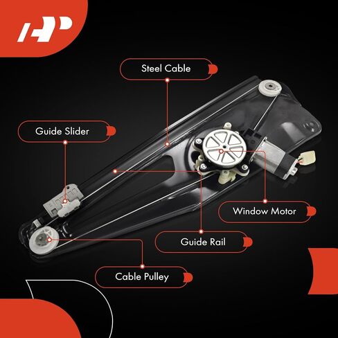 A-Premium Rear Right Passenger Side Electric Power Window Regulator with Motor Compatible with Land Rover Range Rover 2003-2009 in Saudi Arabia