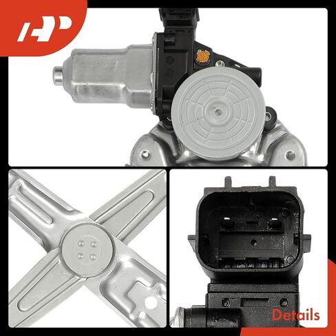 A-Premium Rear Left Driver Side Electric Power Window Regulator with Motor Compatible with Nissan Rogue 2014-2020, Murano 2015-2023, Rogue Select 2014-2015, Rogue Sport 2017-2022 in Saudi Arabia