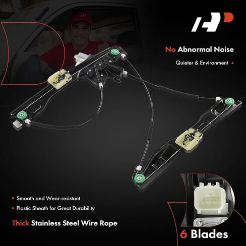 A-Premium Front Left Driver Side Electric Power Window Regulator with Motor Compatible with Subaru Ascent 2019-2025 in Saudi Arabia