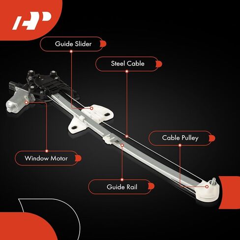 A-Premium Rear Left Driver Side Electric Power Window Regulator with Motor Compatible with Acura ILX 2013-2022 in Saudi Arabia