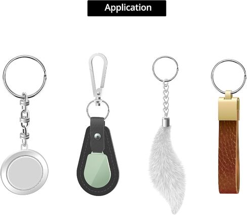 QWORK Key Ring, 100 Pack 1 Inch / 25mm Large Open Key Ring - Sturdy Key Chain Ring for Keychain and Crafts in Saudi Arabia