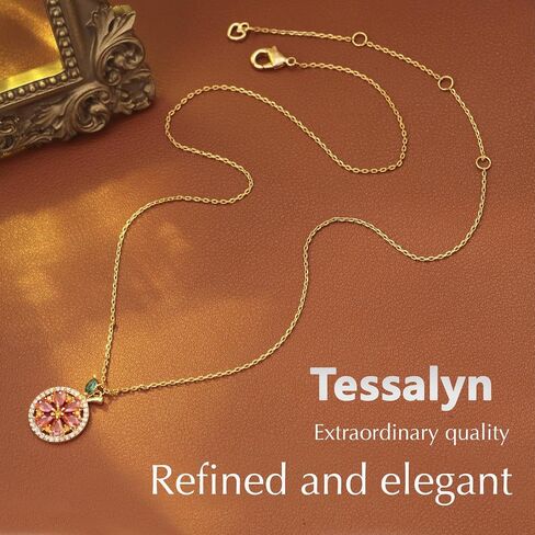 18K Gold Plated Fruits Necklace, Sweet Little Lemon Pendant Necklace, Fruits Jewelry for Women Gifts, Personalized Pendant in Saudi Arabia