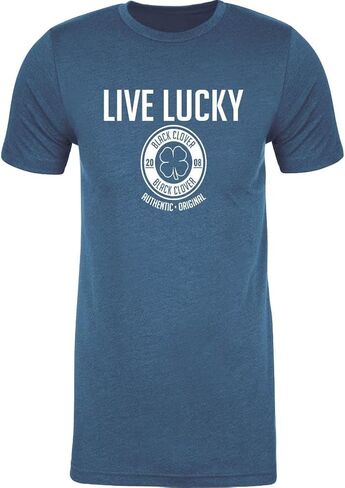 Black Clover Men's Short Sleeve Crew Neck Tee Authentic Luck T-Shirt in Saudi Arabia