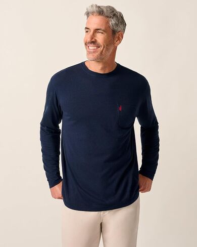 johnnie-O Coastal Way Long Sleeve Pocket T-Shirt in Saudi Arabia