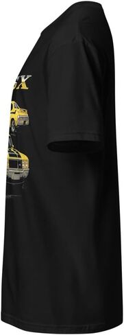 1970 GSX Muscle Car T-Shirt – Classic Yellow Front & Rear Graphic Tee for Car Enthusiasts in Saudi Arabia