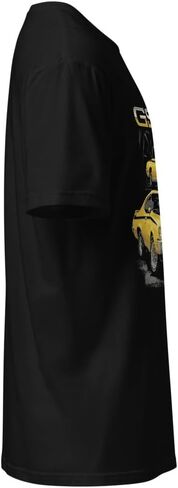 1970 GSX Muscle Car T-Shirt – Classic Yellow Front & Rear Graphic Tee for Car Enthusiasts in Saudi Arabia