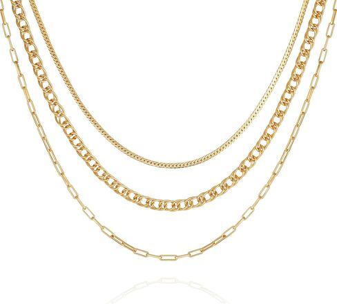 Vince Camuto Goldtone Trio Chain Layered Necklace in Saudi Arabia