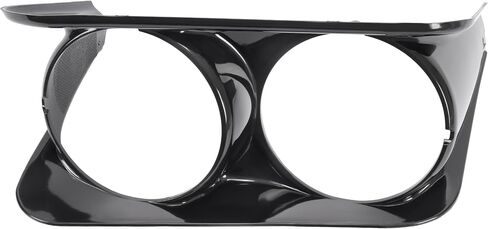 HECASA Left Headlight Bezel Compatible with 1968-1982 Chevy Chevrolet C3 Corvette Headlamp Cover Plastic (ABS) Black Driver Side in Saudi Arabia