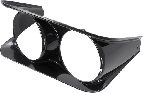 HECASA Left Headlight Bezel Compatible with 1968-1982 Chevy Chevrolet C3 Corvette Headlamp Cover Plastic (ABS) Black Driver Side in Saudi Arabia