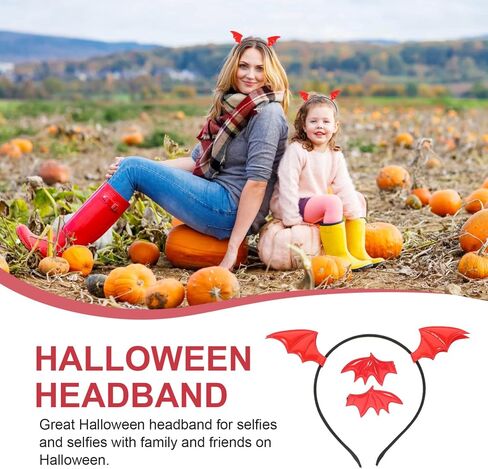 BESPORTBLE Halloween Batwing Headband Batwing Headband Bat Hair Clips Devil Costume Headdress Halloween Headwear Costume in Saudi Arabia