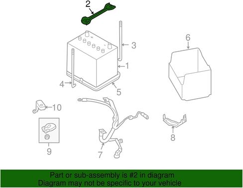 Genuine Subaru 82182AG10A Holder Battery Fix, 1 Pack in Saudi Arabia
