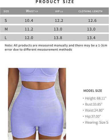 Women's High-Waisted Ribbed Yoga Shorts Stretch Fit Wearout Shorts Tummy Control and Butt Lift Design for Yoga Running in Saudi Arabia
