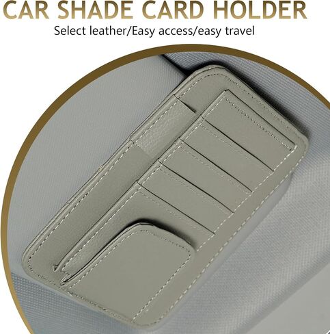 PACK-1 Car Sun Visor Organizer, Multifunctional Car Sun Visor Folder, Registration and Document Holder for Sunglasses, Cards, Pens, Driver's License, General Automotive Accessories (Black) in Saudi Arabia