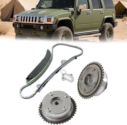 مجموعة سلسلة التوقيت FIWARY عمود الحدبات VVT Gear مناسب لـ 2011-2018 Kia Sorento Optima Sportage، لـ 2011-2019 Hyundai Santa Fe Sonata Tucson 2.4 2.0 G4KJ استبدال OE 24350-2G750 24370-2G750 24321-2G111 in Kuwait