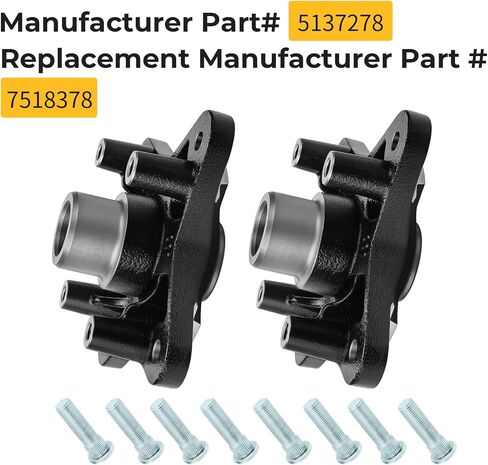 M MATI 2PCS Rear Wheel Hubs & Bolts for Polaris RZR 900 4 E-PS 2011-2014 RZR 900 XP 4 2011-2013 5137278 in Saudi Arabia