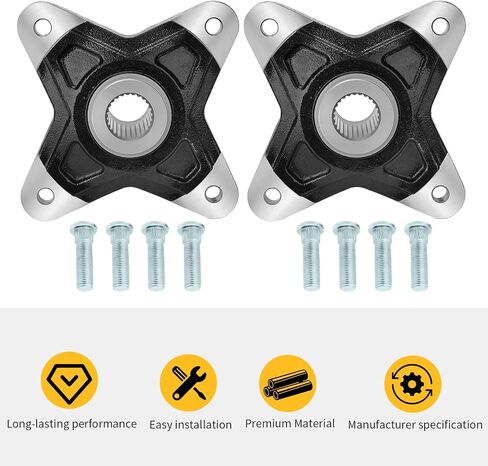 M MATI 2PCS Rear Wheel Hubs & Bolts for Polaris RZR 900 4 E-PS 2011-2014 RZR 900 XP 4 2011-2013 5137278 in Saudi Arabia