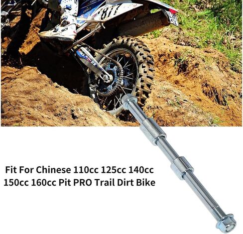 15mm 9" (230mm) Front Rear Wheel Axle with Spacer for Honda CRF50 XR50 Chinese 70cc 90cc 110cc 125cc 140cc 150cc 160cc Pit Dirt Bike in Saudi Arabia