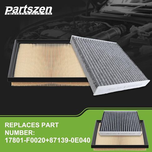 17801-F0020 87139-0E040 Engine Air Filter & Cabin Air Filter for Lexus ES250 ES300h UX200 for Toyota Avalon Camry Corolla Highlander RAV4 Sienna Venza 2018-2023 in Saudi Arabia