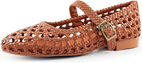 Hand Woven Mesh Flats for Women, Dressy Ballet Mary Jane Flats Summer Ballet Buckle Strap Ballerina Flat Shoes, Ultra Soft, Memory Foam, Office Casual Dressy, Mesh Shoes for Women in Saudi Arabia