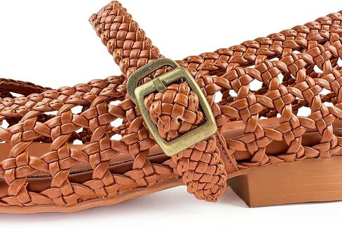 Hand Woven Mesh Flats for Women, Dressy Ballet Mary Jane Flats Summer Ballet Buckle Strap Ballerina Flat Shoes, Ultra Soft, Memory Foam, Office Casual Dressy, Mesh Shoes for Women in Saudi Arabia