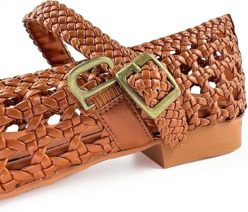 Hand Woven Mesh Flats for Women, Dressy Ballet Mary Jane Flats Summer Ballet Buckle Strap Ballerina Flat Shoes, Ultra Soft, Memory Foam, Office Casual Dressy, Mesh Shoes for Women in Saudi Arabia