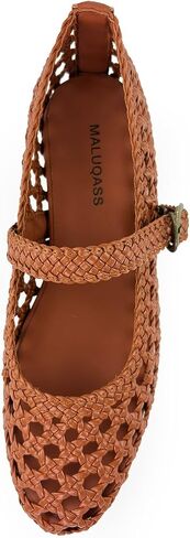 Hand Woven Mesh Flats for Women, Dressy Ballet Mary Jane Flats Summer Ballet Buckle Strap Ballerina Flat Shoes, Ultra Soft, Memory Foam, Office Casual Dressy, Mesh Shoes for Women in Saudi Arabia