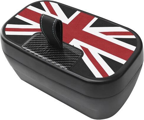 صندوق تخزين وحدة التحكم المركزية FDAIUN + حصيرة جلدية لملحقات تخزين السيارة 2024-2025 BMW Mini Cooper F65 F66 قطعتين (رمادي وأبيض وبيج) in Saudi Arabia