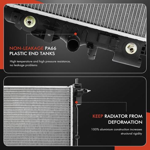 A-Premium Engine Coolant Radiator Assembly with Transmission Oil Cooler Compatible with Cadillac XTS 2013, XTS 2014-2019, 3.6L, Naturally Aspirated, Replace# 2747160 in Saudi Arabia