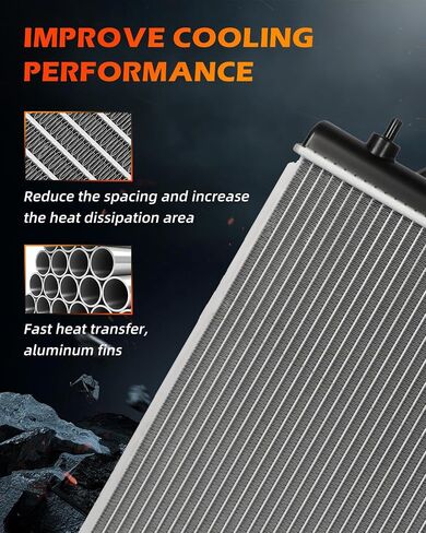 مشعاع تبريد المحرك OCPTY 13348 متوافق مع 2013 لإنفينيتي JX35، 2014-2020 لإنفينيتي QX60، 2013-2019 لاستبدال نيسان باثفايندر # 13348، CU13348،214603JA0A، 214603JA0E، مشعات الألومنيوم in Saudi Arabia