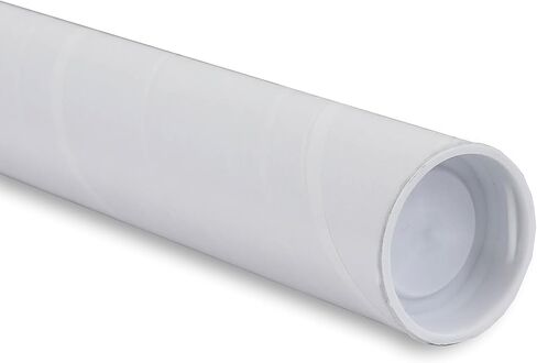 MagicWater Supply Mailing Tube - 1.5 in x 9 in - White - 10 Pack - for Shipping and Storage of Posters, Arts, Crafts, and Documents in Saudi Arabia