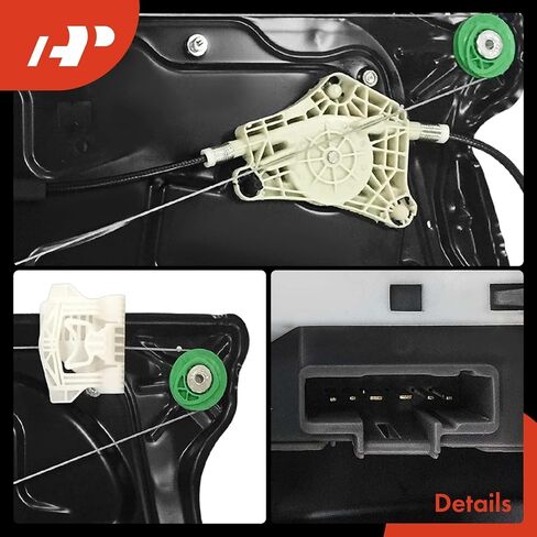 A-Premium Front Left Driver Side Electric Power Window Regulator with Motor Compatible with Land Rover LR3 2005-2009, Range Rover Sport 2006-2009 in Saudi Arabia