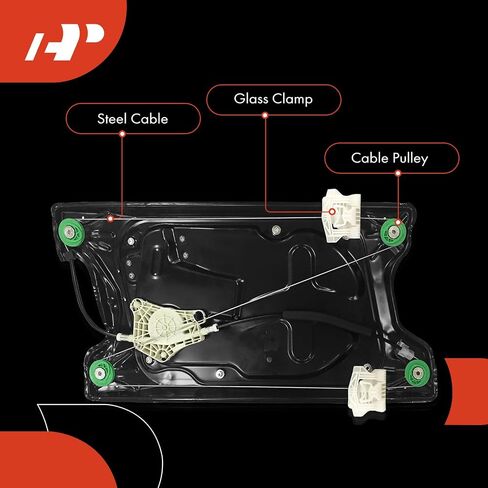 A-Premium Front Left Driver Side Electric Power Window Regulator with Motor Compatible with Land Rover LR3 2005-2009, Range Rover Sport 2006-2009 in Saudi Arabia