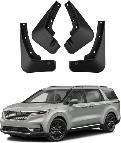 Car Mud Flaps Mudguard for 2025 KIA Carnival 2021-2024 Front and Rear Mudflaps Splash Guards Flares 4-PC Auto Accessories fit Qriginal Without running boards,Send 1 Car Wash Towel in Saudi Arabia