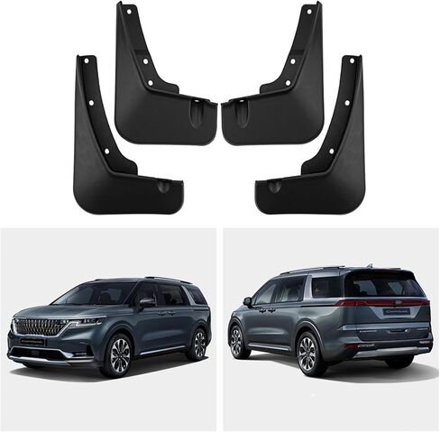 Car Mud Flaps Mudguard for 2025 KIA Carnival 2021-2024 Front and Rear Mudflaps Splash Guards Flares 4-PC Auto Accessories fit Qriginal Without running boards,Send 1 Car Wash Towel in Saudi Arabia