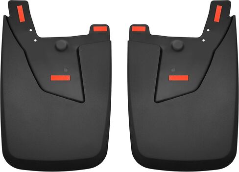 Husky Liners — Rear Mud Guards | Fits 2019-2024 Dodge Ram 2500/3500 with Single Rear Wheels & OE Fender Flares - Black, 2 Pc. | 59051 in Saudi Arabia