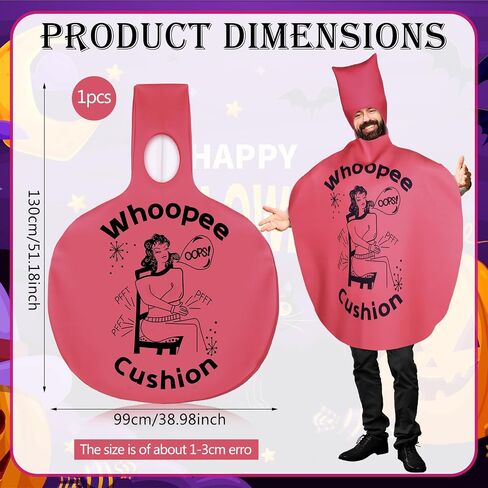 Mepase Halloween Plus Woopie سيكون زي وسادة زي مضحك جديد لحفلات الهالوين للرجال والنساء in Saudi Arabia