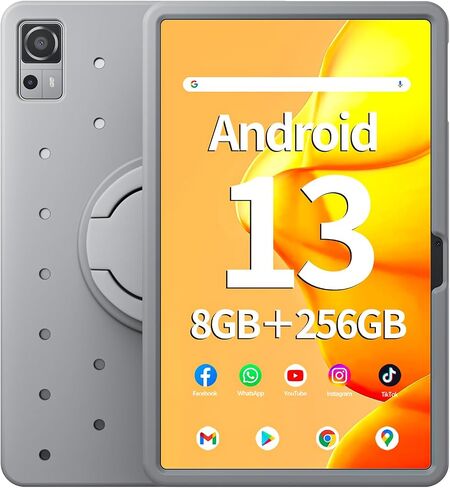 تابلت 12 بوصة، ذاكرة الوصول العشوائي 8 جيجابايت، 256 جيجابايت روم، تابلت أندرويد 13 مع حافظة مثقوبة مزخرفة، معالج ثماني النواة 2.0 جيجا هرتز، 2000 * 1200 FHD IPS، كاميرا 5 ميجابكسل + 13 ميجابكسل، 8000 مللي أمبير، نظام تحديد المواقع العالمي، واي فاي، بلوتو in Saudi Arabia