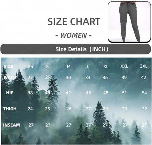 Women's Joggers Pants Quick Dry Deep Pockets Lightweight Travel Pants for Women with Drawstring in Saudi Arabia