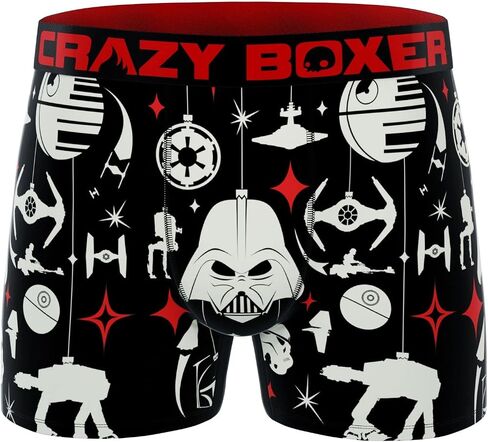 ملابس داخلية للرجال من CRAZYBOXER، حرب النجوم، حرية الحركة، سراويل بوكسر أصلية خفيفة الوزن (عبوتان) in Saudi Arabia