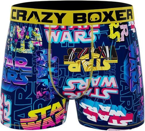 ملابس داخلية للرجال من CRAZYBOXER، حرب النجوم، حرية الحركة، سراويل بوكسر أصلية خفيفة الوزن (عبوتان) in Saudi Arabia