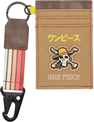 One Piece Live Action Straw Hat Pirates Kanji Logo Brown 4" ID Card Wallet in Saudi Arabia