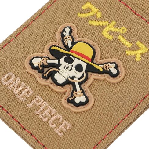 One Piece Live Action Straw Hat Pirates Kanji Logo Brown 4" ID Card Wallet in Saudi Arabia
